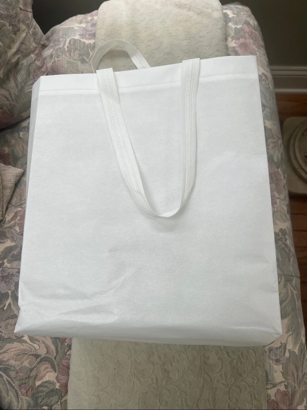 Lexington, KY Horse Logo Tote Bag - White with Navy Print